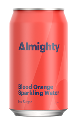 Water Sparkling Blood Orange 330ml x 24 ALMIGHTY