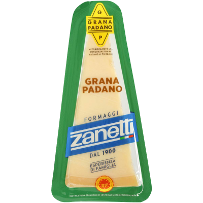 Cheese Parmesan Grana Padano Block 200g ZANETTI