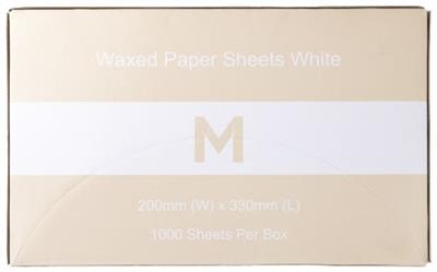 Paper Waxed Small 200 x 330mm 1000pc MATTHEWS