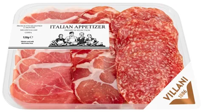 Antipasto Italian Appetizer Platter 120g VILLANI